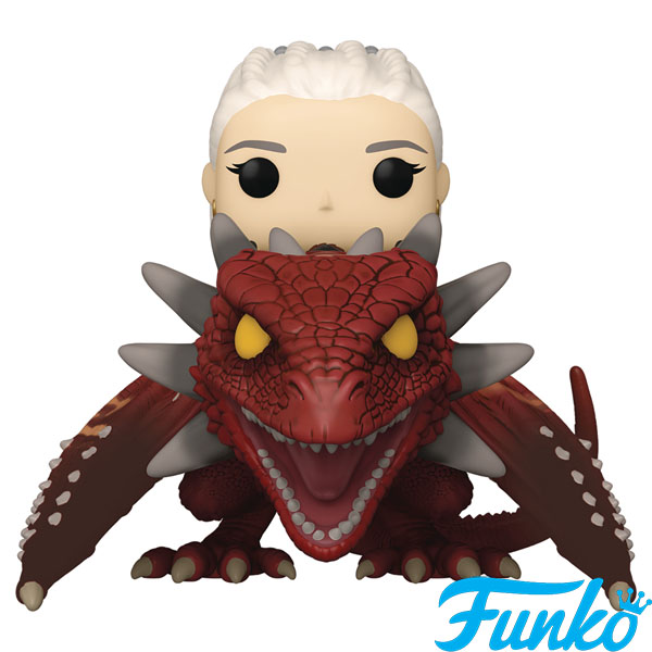 Funko POP #124 Rides House of the Dragon Rhaenys Targaryen with Meleys Figure